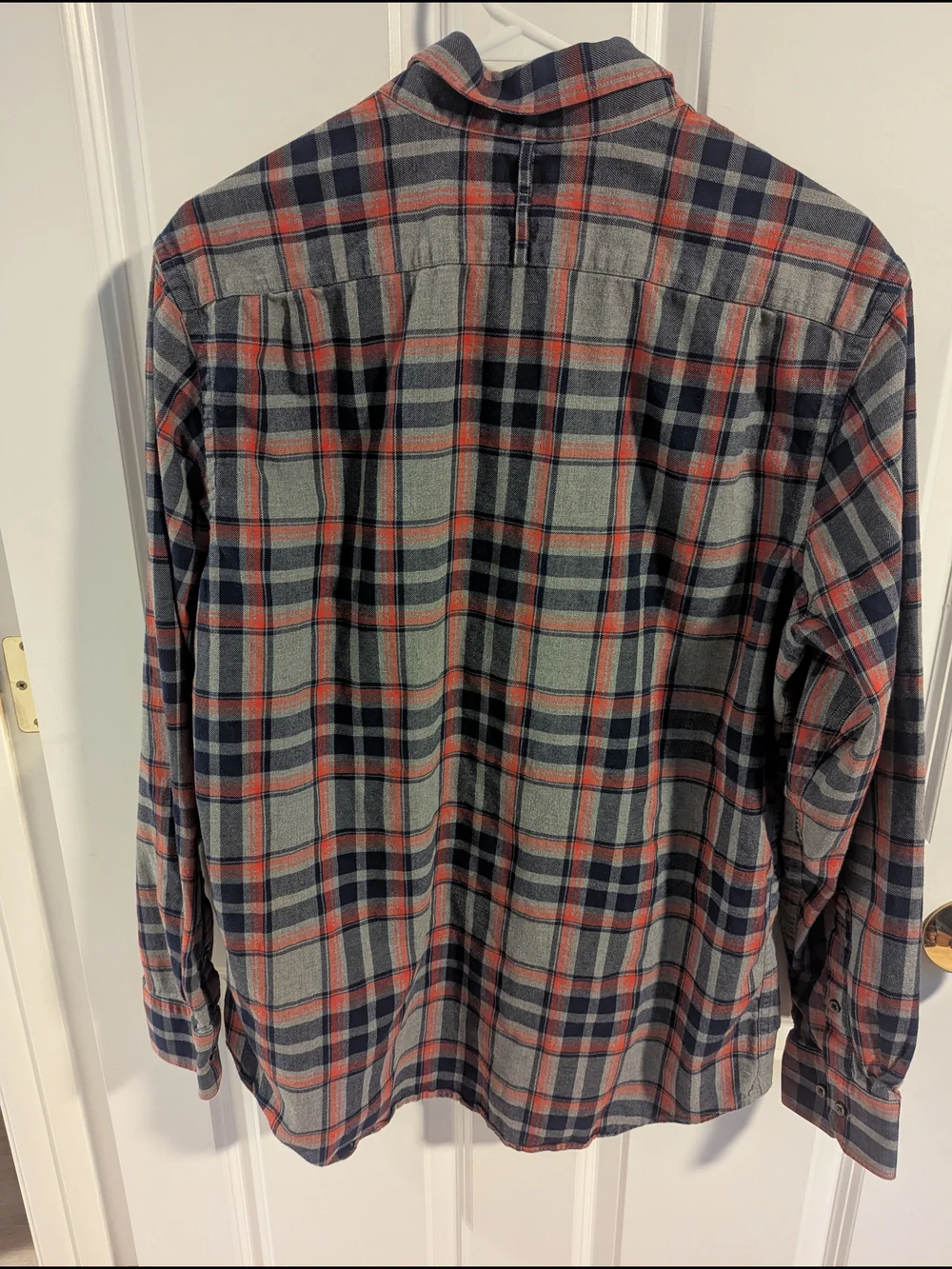 Banana Republic Plaid Button-Down Shirt in Blue and Orange